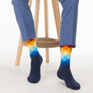 Rutete sokker i flere farger