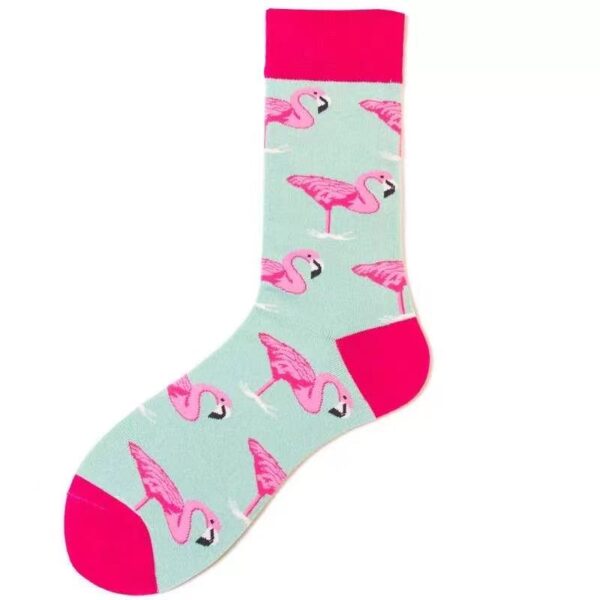 Flamingo-sokker i ulike Flamingo motiv og farger
