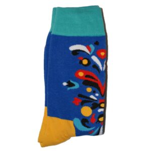 Mellomblå med Mønster