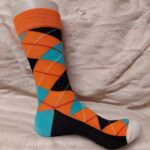 Orange/Lys blå/Svart