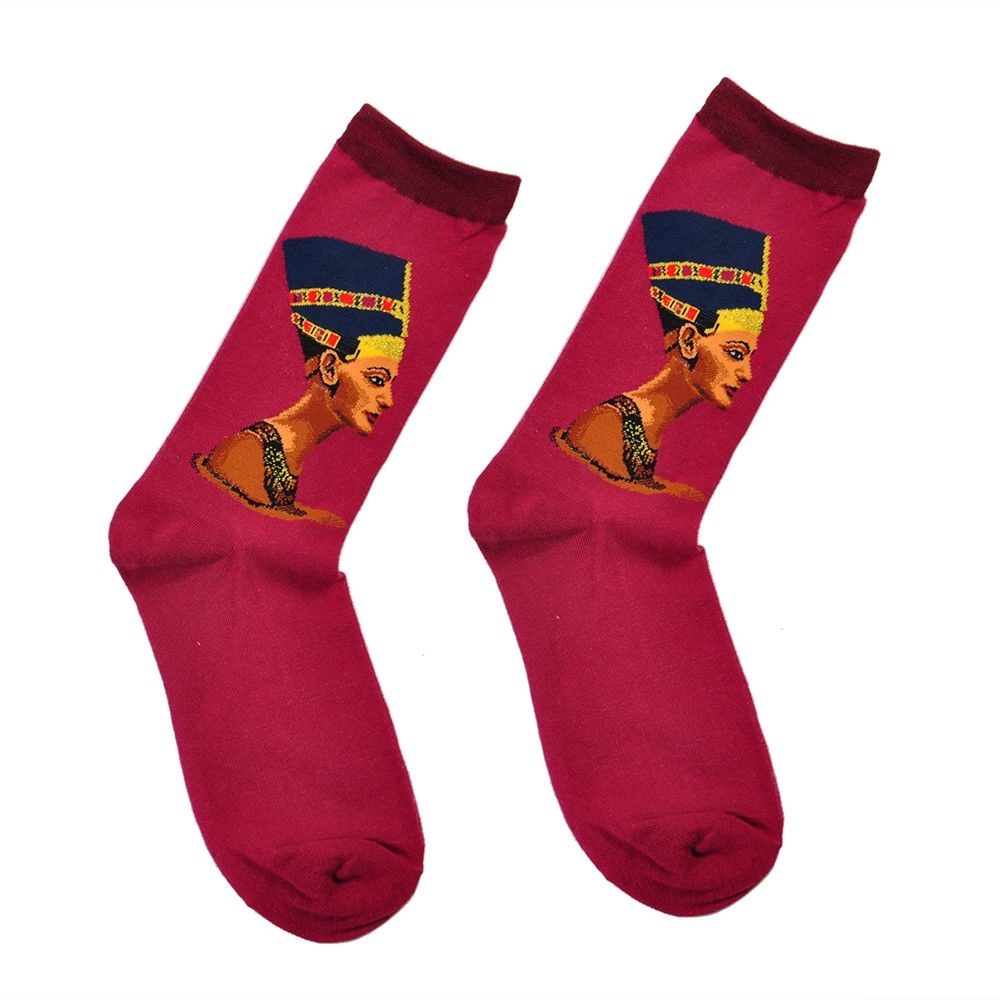 Cleopatra Sokk Burgunder